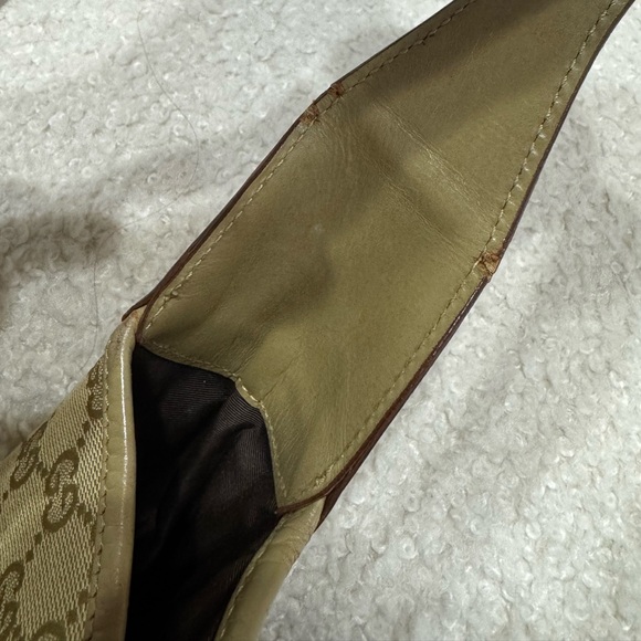 Gucci Jackie 1961 Leather and Canvas Shoulder Bag - Picture 10 of 10